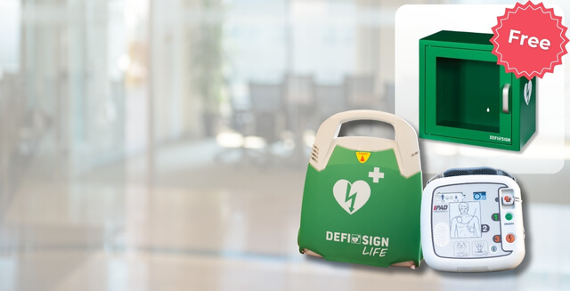 Free Indoor Wall Cabinet on every AED ordered